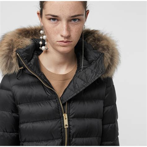 burberry women's down fur hooded jacket 2295 can|burberry cashmere jacket.